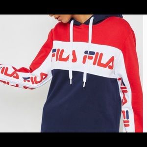 Fila Womens Rita Oversized Fleece Lined Hoodie